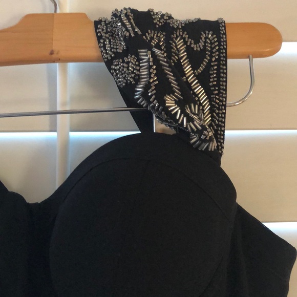 Black One Shoulder Accent Dress - Picture 3 of 4